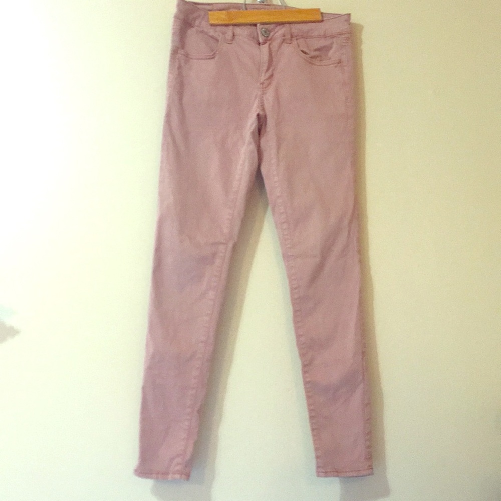 American Eagle Super Stretch Jeggings in pink